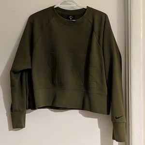 Nike sweater like brand new, dark green.